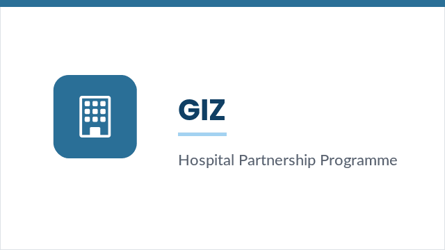 برنامج الشراكة بين المستشفيات GIZ